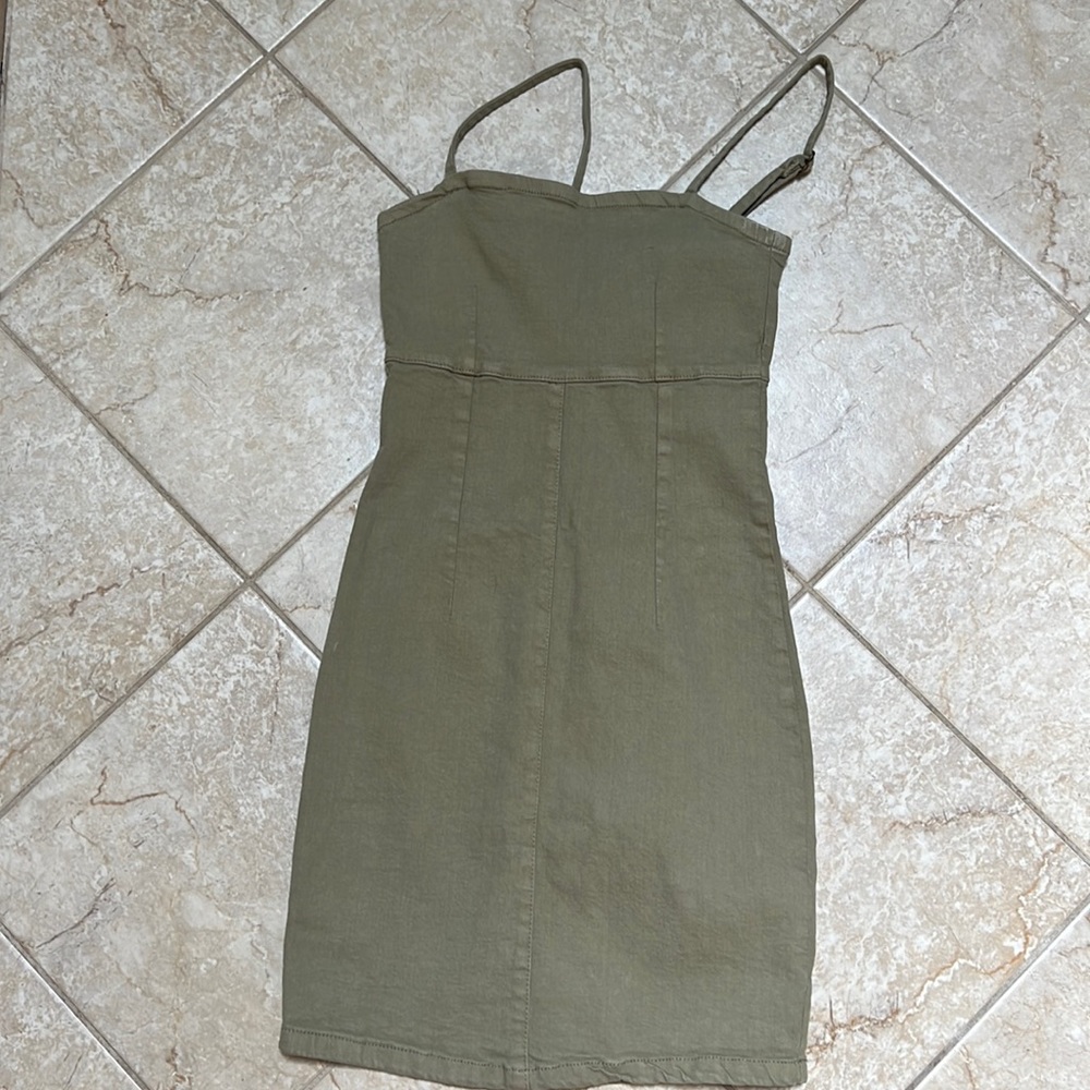 Jean dress green